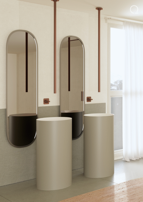 <b>Podium</b> | Waschbecken Totem – Bicolor